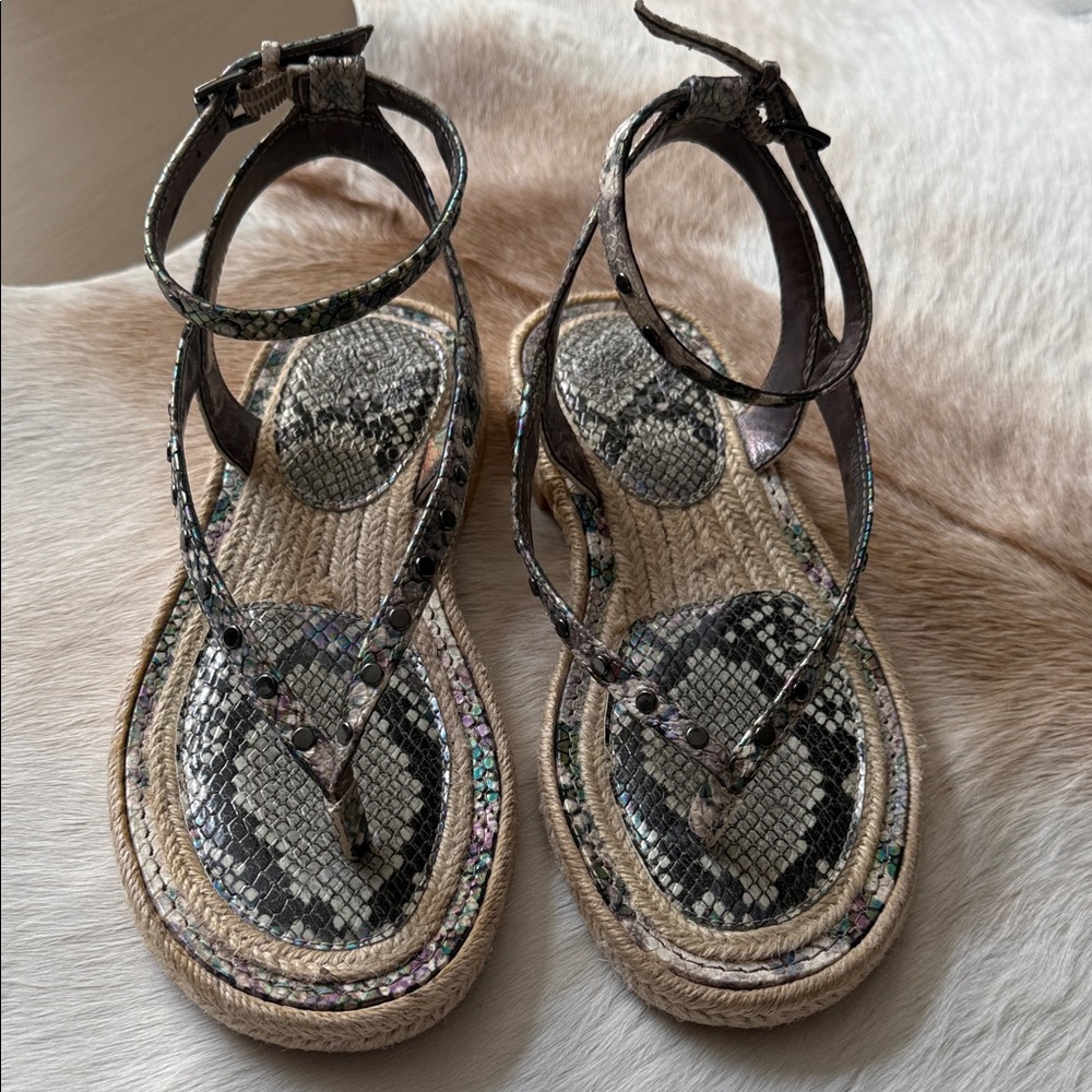 Vince Camuto Snakeskin Patterned Sandals